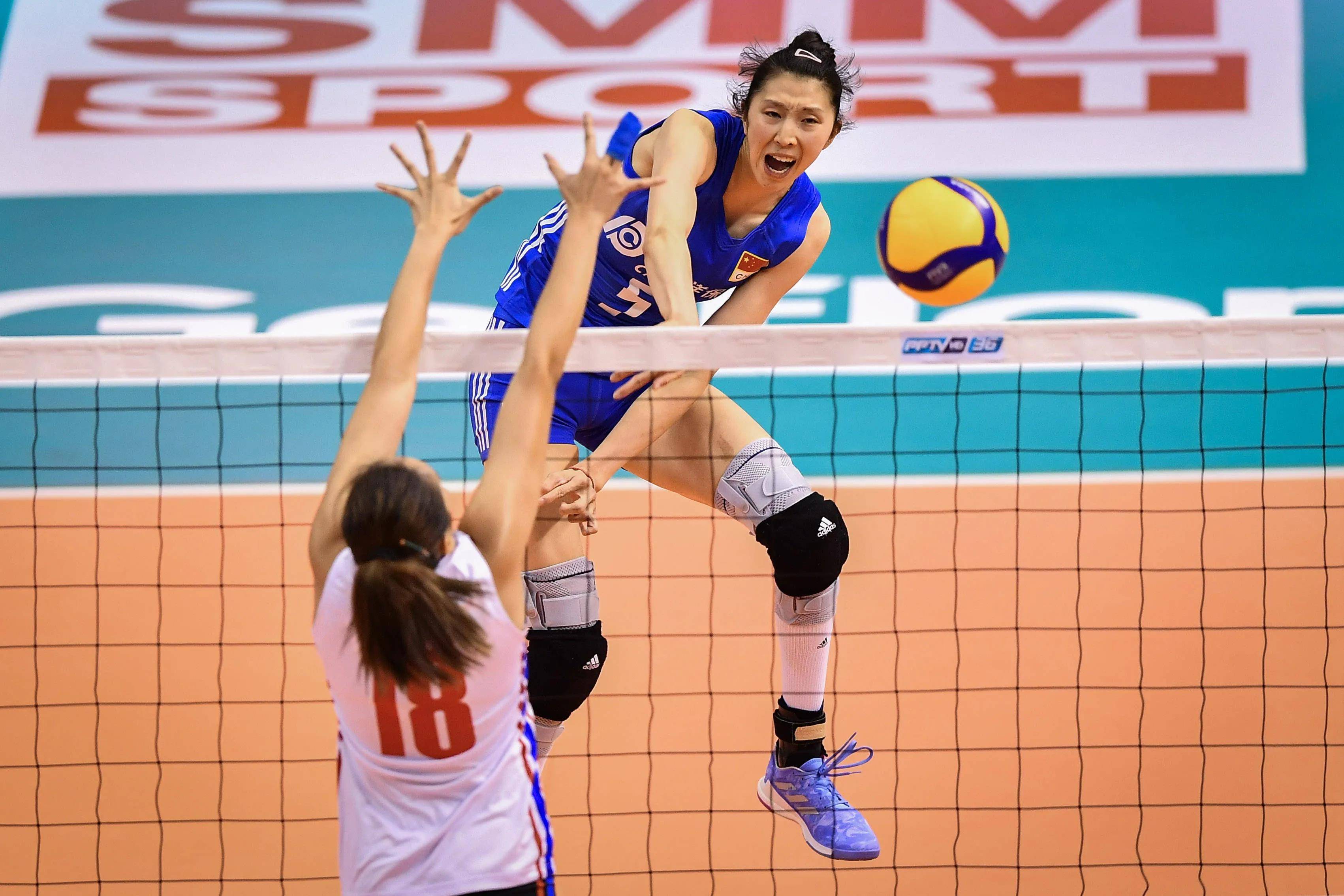世界女排联赛-中国3-1捷克吴梦洁25分庄宇珊21分